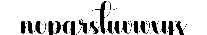 Voluntary Font LOWERCASE