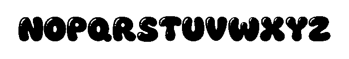 Voluptuous Bubble Font UPPERCASE