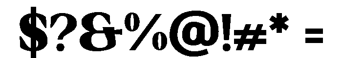 Vonem Regular Font OTHER CHARS