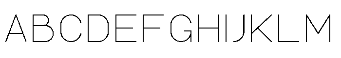 Voodoo Eye Title UltraLight Font UPPERCASE