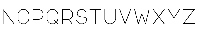 Voodoo Eye Title UltraLight Font LOWERCASE