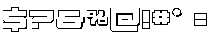 Vortex Dancer 3D Font OTHER CHARS