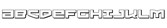 Vortex Dancer 3D Font UPPERCASE