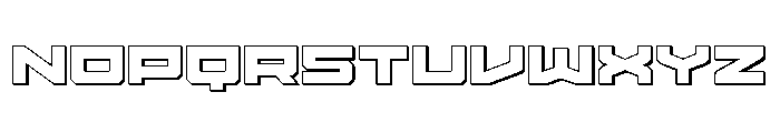 Vortex Dancer 3D Font LOWERCASE