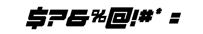 Vortex Dancer Condensed Italic Font OTHER CHARS