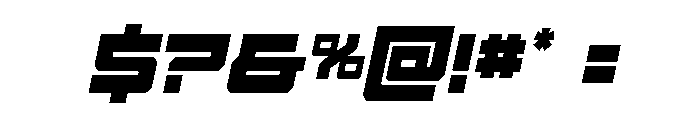 Vortex Dancer Condensed SemiIt Font OTHER CHARS