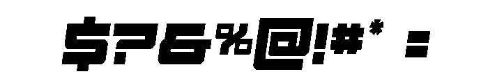 Vortex Dancer Condensed SligIt Font OTHER CHARS