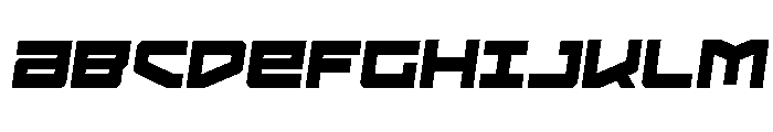 Vortex Dancer Condensed SligIt Font UPPERCASE