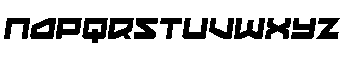 Vortex Dancer Condensed SligIt Font UPPERCASE