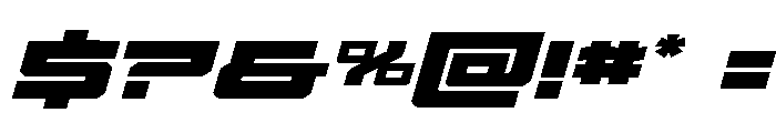 Vortex Dancer Expanded Italic Font OTHER CHARS