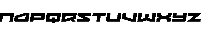 Vortex Dancer Expanded SlighIt Font UPPERCASE