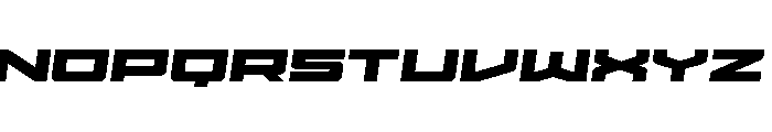 Vortex Dancer Expanded SlighIt Font LOWERCASE