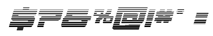Vortex Dancer Gradient Italic Font OTHER CHARS
