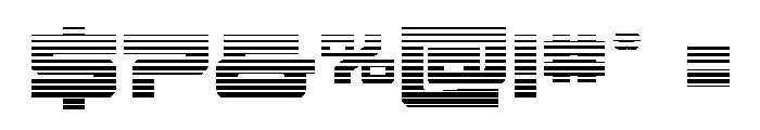 Vortex Dancer Gradient Font OTHER CHARS
