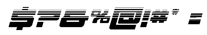 Vortex Dancer Halftone Italic Font OTHER CHARS