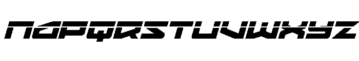 Vortex Dancer Laser Italic Font UPPERCASE