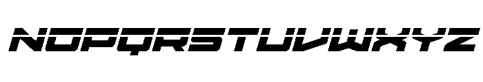 Vortex Dancer Laser Italic Font LOWERCASE