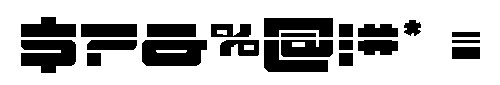 Vortex Dancer Laser Font OTHER CHARS
