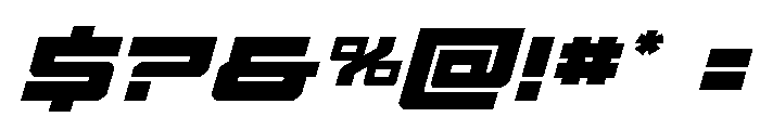 Vortex Dancer Spaced Italic Font OTHER CHARS