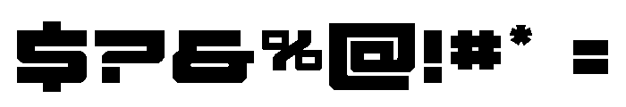 Vortex Dancer Spaced Font OTHER CHARS