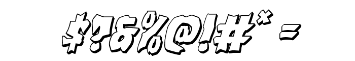 Vorvolaka 3D Italic Font OTHER CHARS