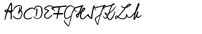 Vogel Handwriting Pro Regular Font UPPERCASE