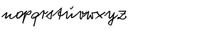 Vogel Handwriting Pro Regular Font LOWERCASE
