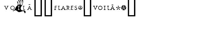 Voila Flares Font OTHER CHARS