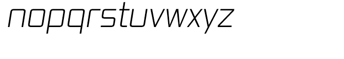 Vox Light Italic Font LOWERCASE
