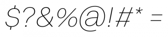 Volkart Extra Light Italic Font OTHER CHARS