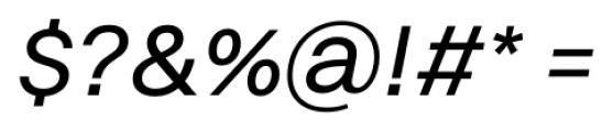 Volkart Italic Font OTHER CHARS