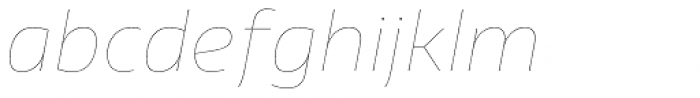Vocal Hair Line Italic Font LOWERCASE