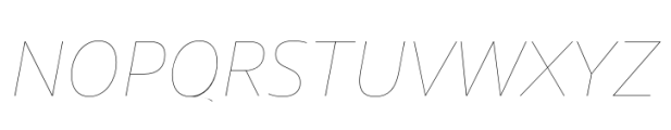 Vocal Hairline Line Italic Font UPPERCASE
