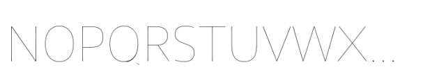 Vocal Hairline Line Font UPPERCASE