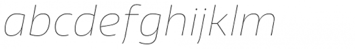 Vocal Thin Italic Font LOWERCASE