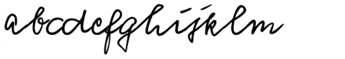 Vogel Handwriting Pro Font LOWERCASE