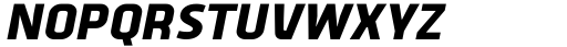 Vogie Black Narrow Italic Font UPPERCASE