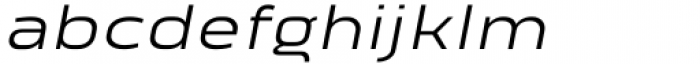 Vogie Expanded Italic Font LOWERCASE