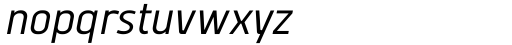 Vogie Narrow Italic Font LOWERCASE