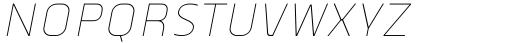 Vogie Thin Italic Font UPPERCASE