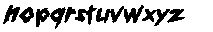 Voice Of Void Bold Italic Font LOWERCASE