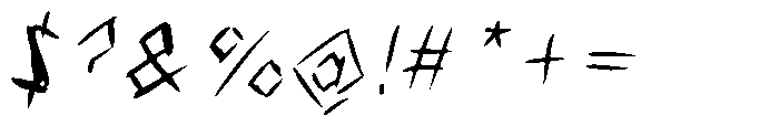Voice Of Void Light Italic Font OTHER CHARS