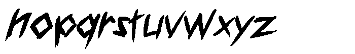 Voice Of Void Medium Italic Font LOWERCASE