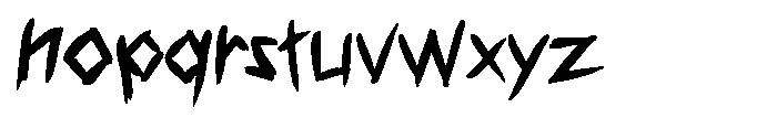 Voice Of Void Medium Font LOWERCASE
