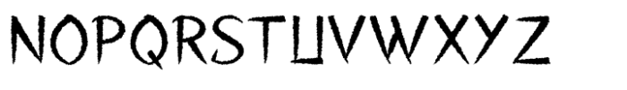 Void Scrawl Font LOWERCASE