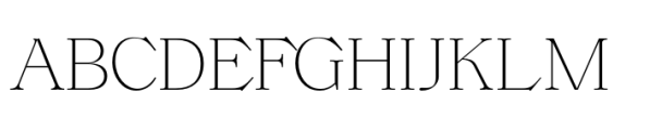 Voire Thin Font UPPERCASE