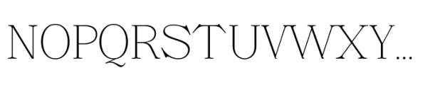 Voire Thin Font UPPERCASE