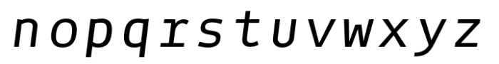 Voix Italic Font LOWERCASE