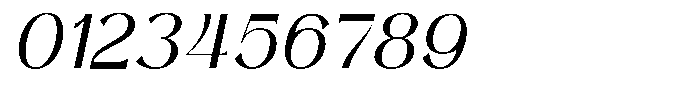 Volkga Oblique Font OTHER CHARS