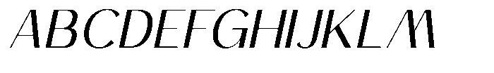 Volkga Oblique Font UPPERCASE